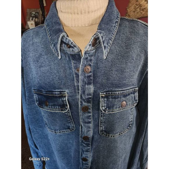 Terra & Sky Blue Jean Jacket - Picture 3 of 9